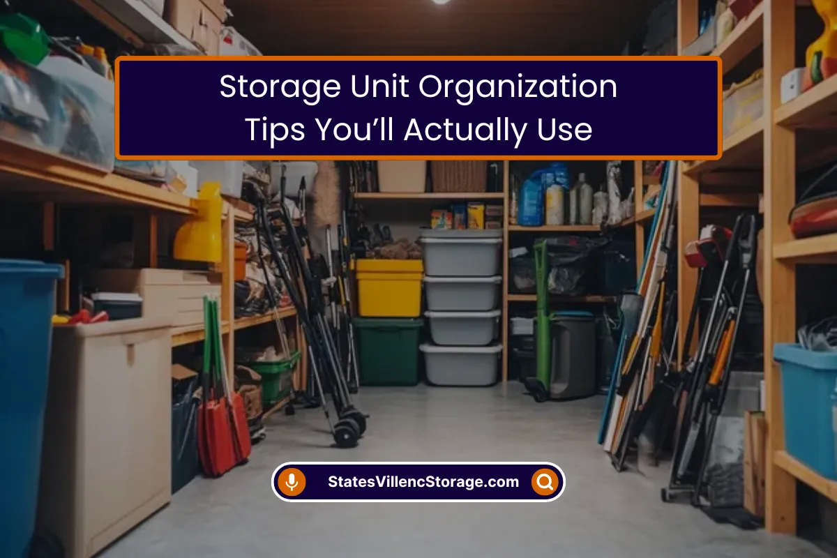 Storage Unit Organization Tips You’ll Actually Try